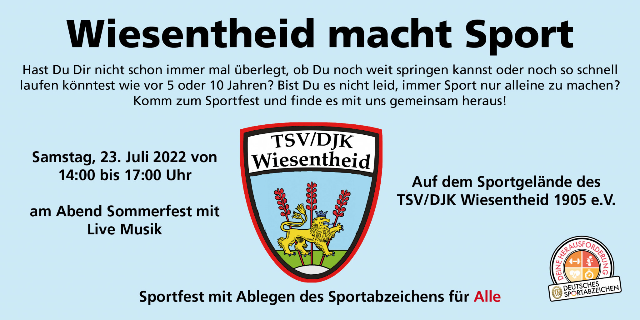 Sportfest 2022 des TSV/DJK Wiesentheid